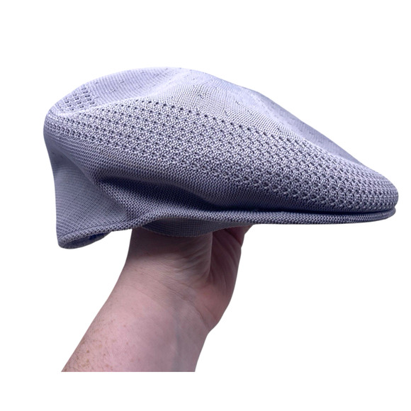 Kangol Cap Tropic 504 Ventair 0290BC Silver Gray Vented Knit Hat Mens Large - Picture 3 of 16